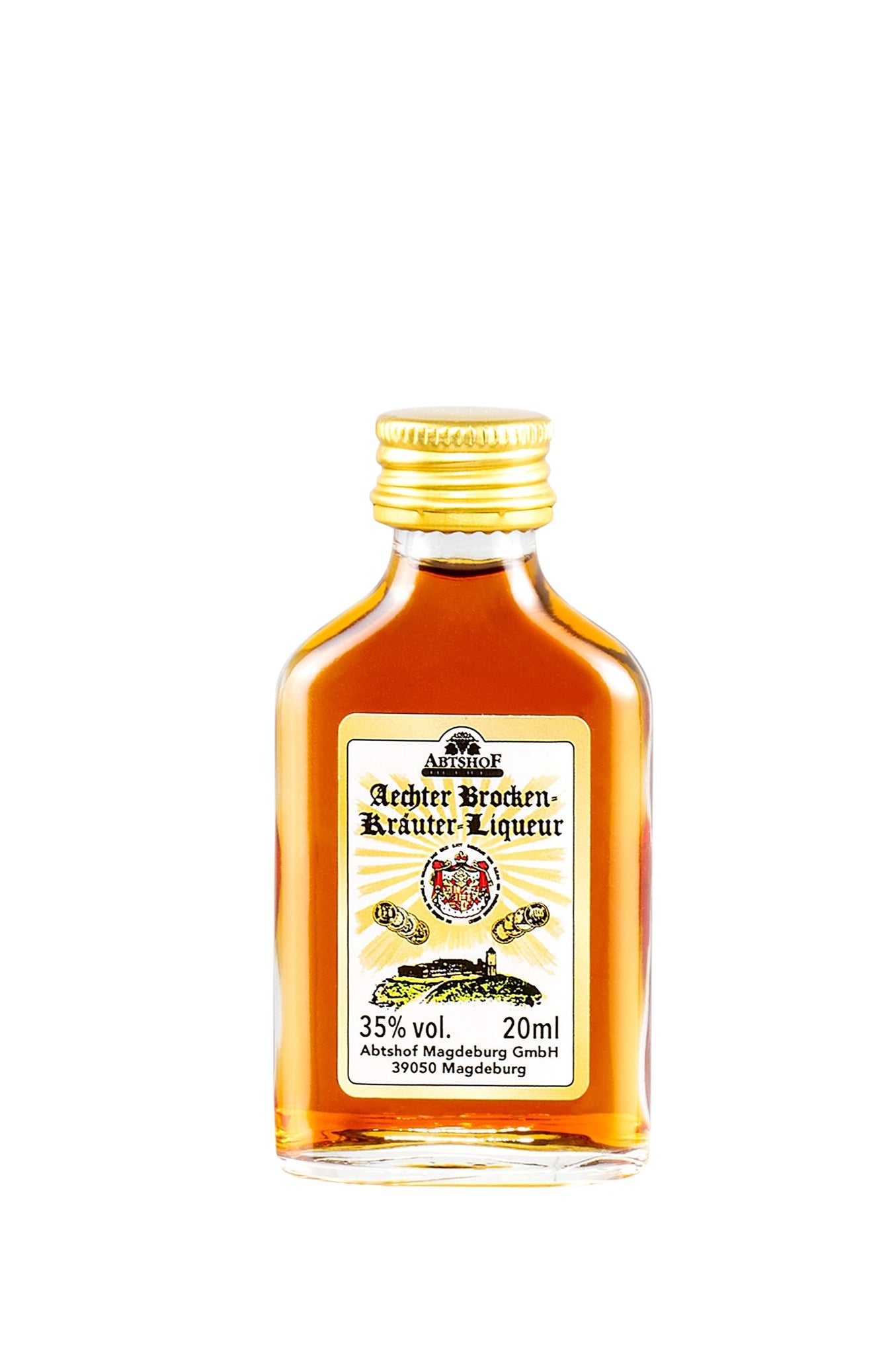 Aechter-Brocken-Kräuter-Liqueur® mini bottles - 20x20 ml / 35% vol. (Herbal liqueur)