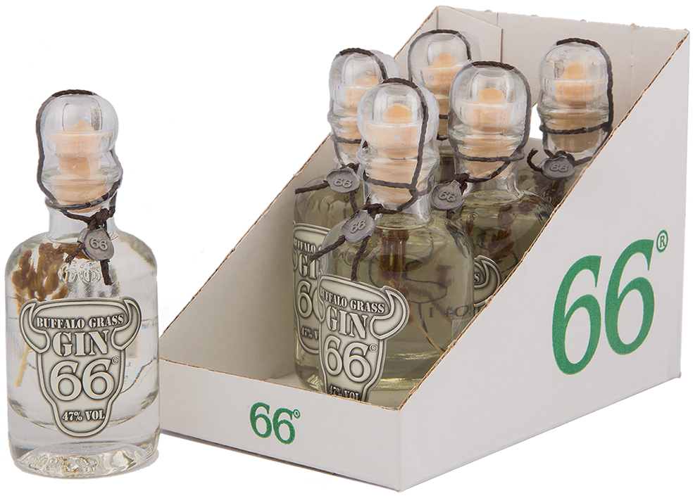 Buffalo Grass Gin 66® Miniflaschen - 6x40ml / 47% vol.