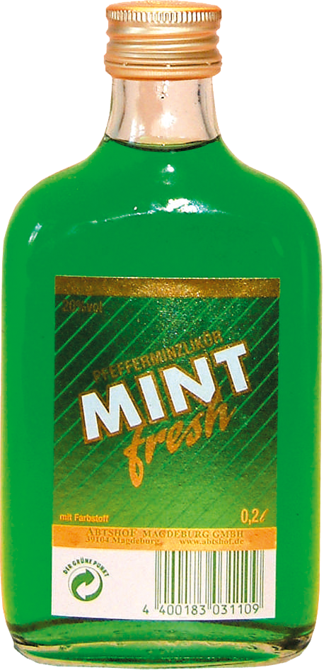 Mint fresh - Pfefferminzlikör - 0,2 L / 20% vol.